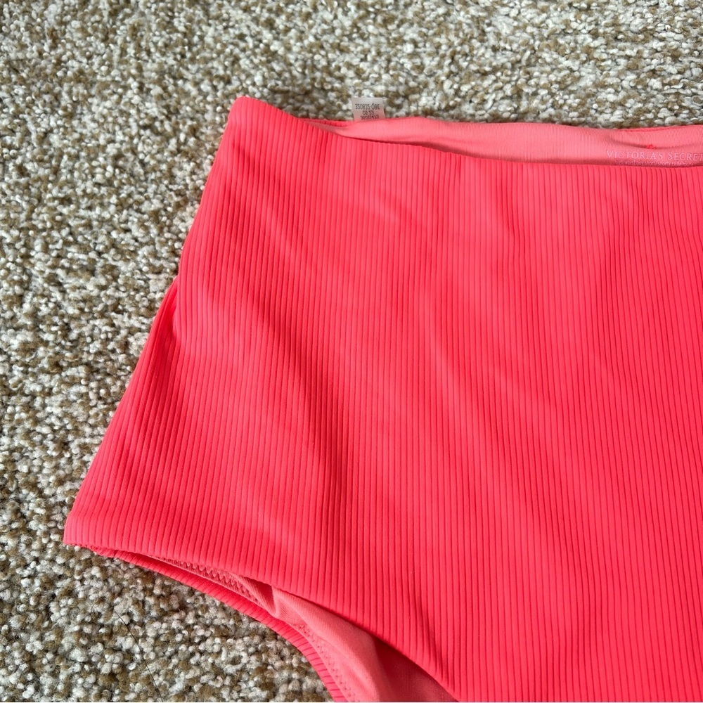 NWT Victoria's Secret High Waisted Mix&Match Boyshort Bikini Bottom Coral Sz M - Picture 6 of 13